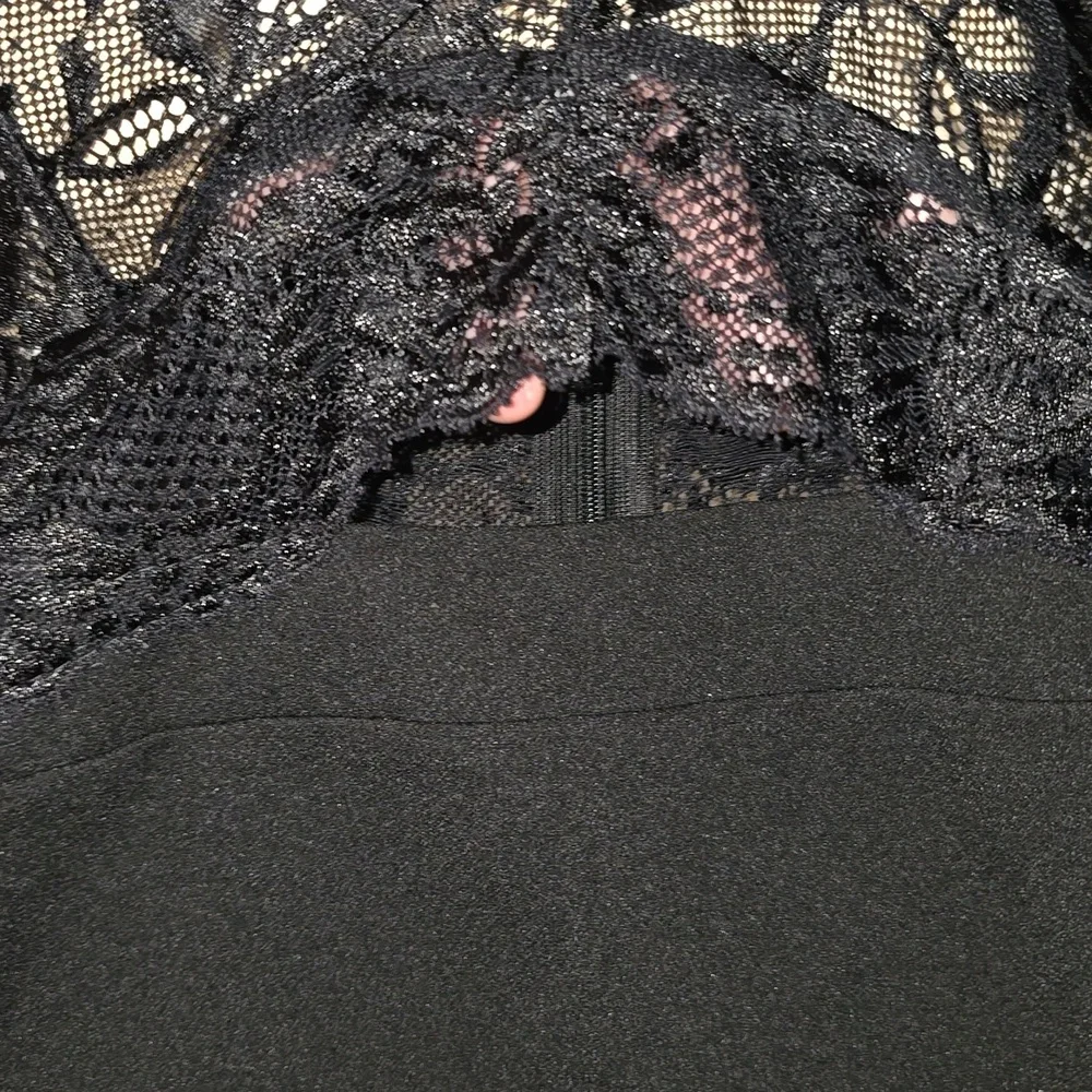 Elegant Black Lace Slip Dress HAUTE MONDE - Picture 4 of 4